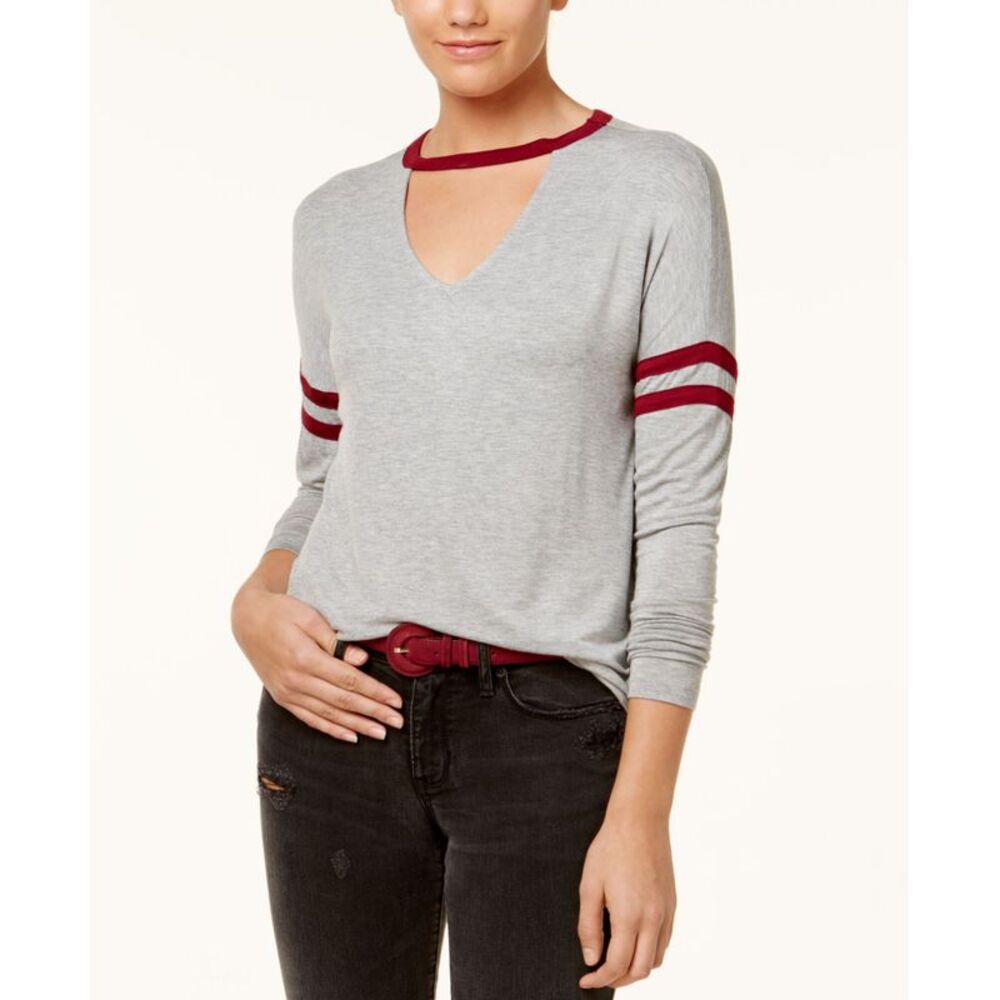 Ultra Flirt Juniors Striped Choker Top